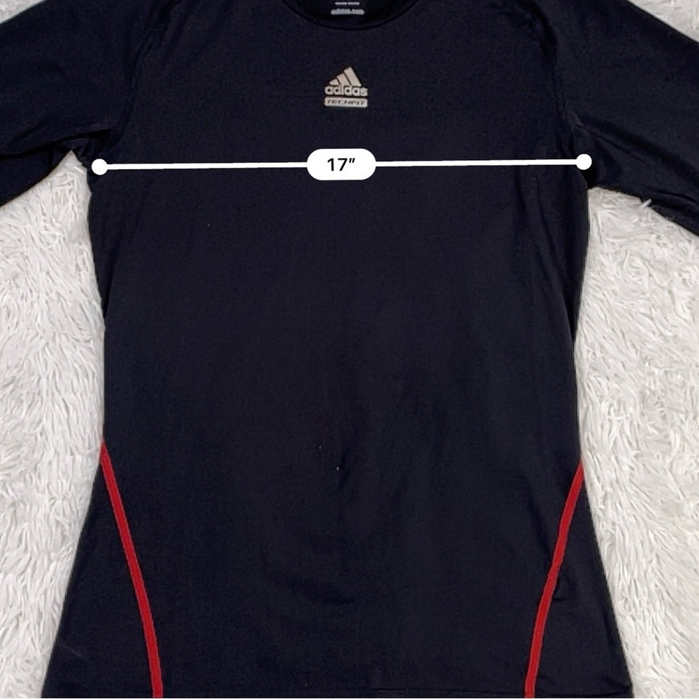 Adidas TechFit Compression Shirt Black Men's Large - Picture 6 of 8
